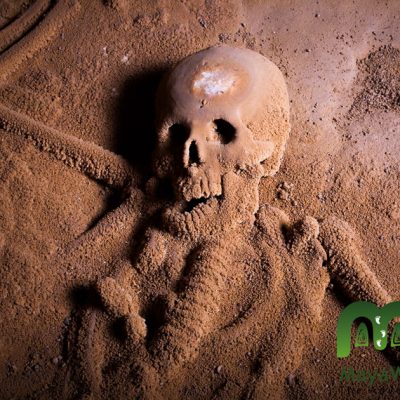 Skeletal Remains at Belize ATM Cave Tour