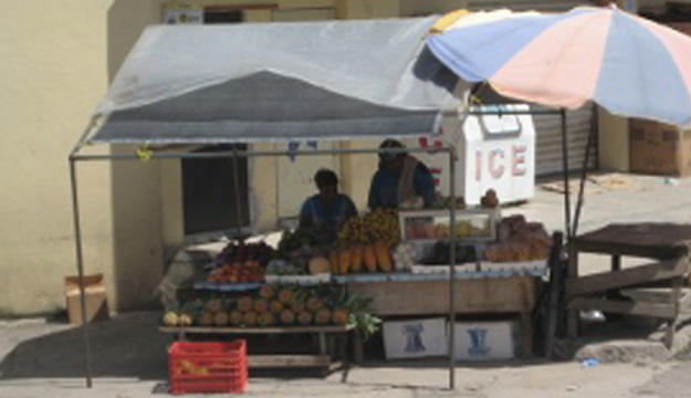 Street food in Belize