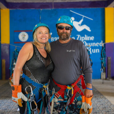 Ziplining in Belize