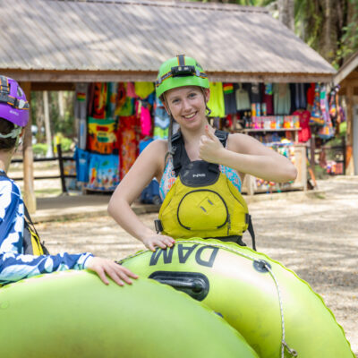 Belize cave tubing