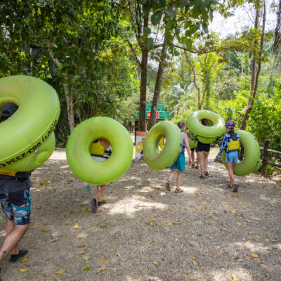 Belize cave tubing