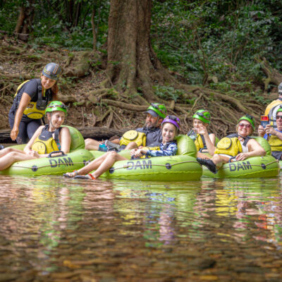 Belize cave tubing