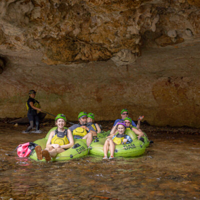 Belize cave tubing