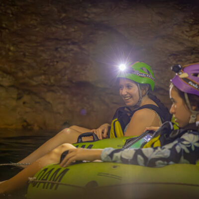 Belize cave tubing
