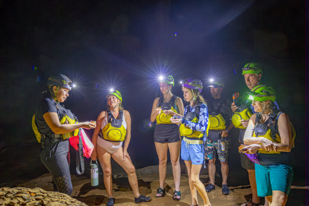 Belize cave tubing